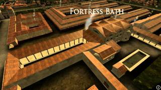 Animation of ancient Roman Fort in Caerleon Wales [upl. by Rouvin]