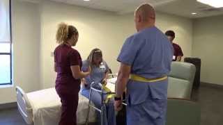 Physical Therapy Transfer Training  How To Transfer From Wheelchair To Bed [upl. by Ihsar]