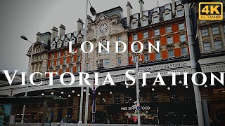 London Victoria Station Walk Through England 4K [upl. by Irafat759]