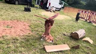 A fabulous range of wooden sculpture at Caerleon festival 2024 [upl. by Haikezeh]