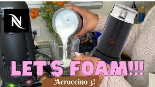 How To Foam Milk With Aeroccino 3 Make Coffee With Foam Tips amp Tricks  Easy Foamed Latte Recipe [upl. by Calandra]