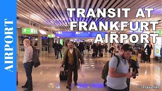 TRANSIT WALK AT FRANKFURT Airport FRA Terminal 1  Connection Flight Transfer Arriving amp Departing [upl. by Amadus]